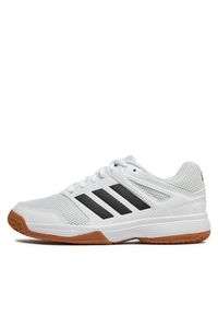 Adidas - adidas Buty halowe Speedcourt Indoor Kids IE8034 Biały. Kolor: biały. Materiał: materiał