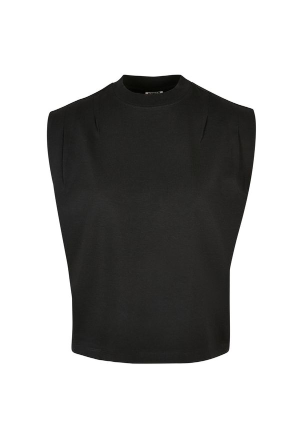 Urban Classics - Organiczny Plisowany Top Dla Pań I Panów. Kolor: czarny. Sport: turystyka piesza