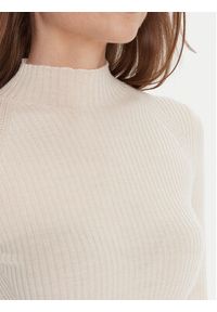 TwinSet - TWINSET Sweter 252TT3111 Écru Slim Fit. Materiał: wełna #3