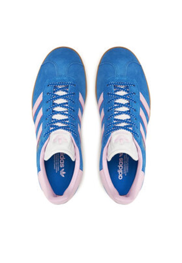Adidas - adidas Sneakersy Gazelle JH7219 Niebieski. Kolor: niebieski. Materiał: zamsz, skóra. Model: Adidas Gazelle