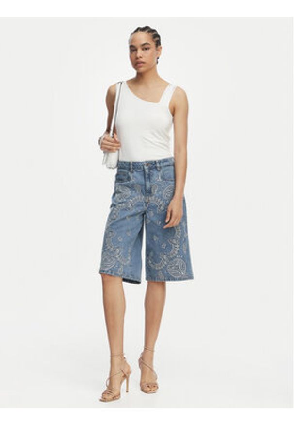 Liu Jo Beachwear Top VA6033 JS360 Biały Regular Fit. Kolor: biały. Materiał: wiskoza