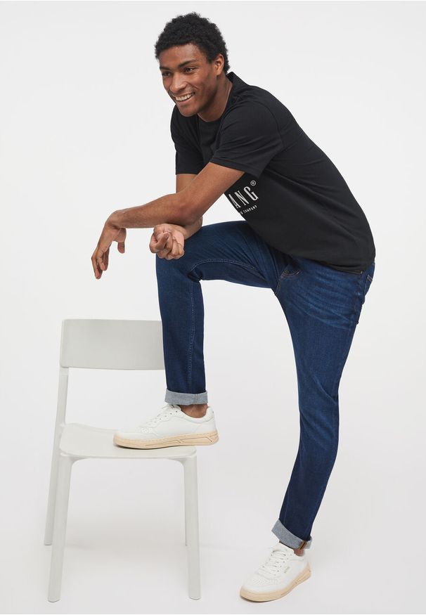 Mustang - Męskie Spodnie Jeansowe MUSTANG Frisco Skinny Denim Blue 1014243 5000 883