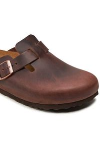 Birkenstock Klapki Boston SFB 159713 Brązowy. Kolor: brązowy. Materiał: skóra, nubuk #4