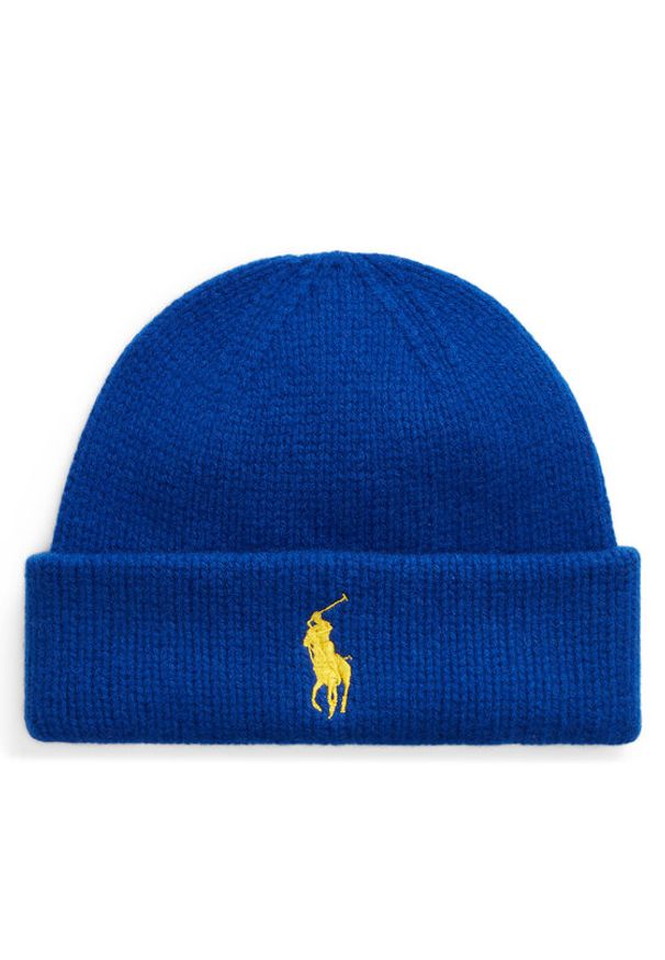 Polo Ralph Lauren Czapka 455931421002 Niebieski. Kolor: niebieski. Materiał: wełna