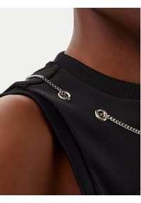 Hugo - HUGO Top Delanive 50534050 Czarny Slim Fit. Kolor: czarny. Materiał: syntetyk #5