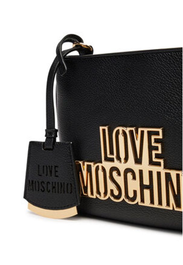 Love Moschino - LOVE MOSCHINO Torebka JC4336PP0LKO0000 Czarny. Kolor: czarny. Materiał: skórzane