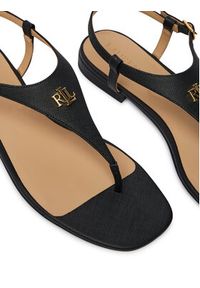 Lauren Ralph Lauren - LAUREN RALPH LAUREN Sandały 802982881002 Czarny. Kolor: czarny. Materiał: skóra #5