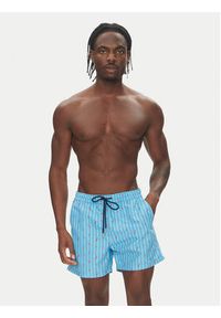 HOM Szorty kąpielowe Espelette 402993 Błękitny Regular Fit. Kolor: niebieski. Materiał: syntetyk #3