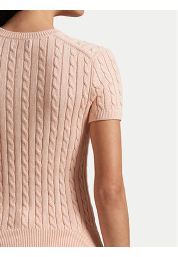 Polo Ralph Lauren Kardigan 211965760001 Pomarańczowy Slim Fit. Typ kołnierza: polo. Kolor: pomarańczowy. Materiał: bawełna