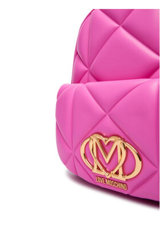 Love Moschino - LOVE MOSCHINO Plecak JC4037PP1OLC0604 Różowy. Kolor: różowy. Materiał: skóra
