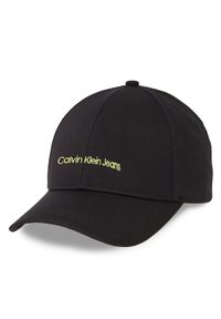 Calvin Klein Jeans Czapka z daszkiem Institutional Cap K50K510062 Czarny. Kolor: czarny. Materiał: materiał