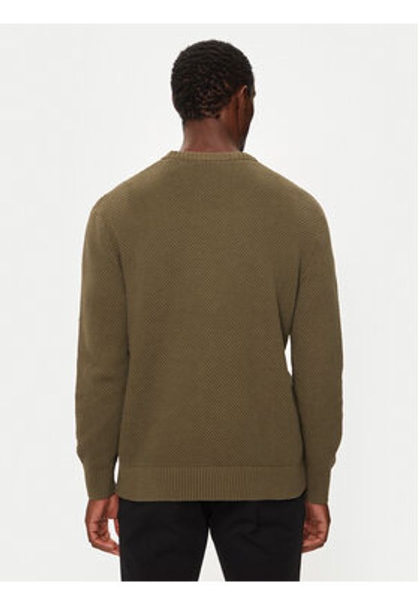 Selected Homme Sweter 16094552 Zielony Relaxed Fit. Kolor: zielony. Materiał: bawełna