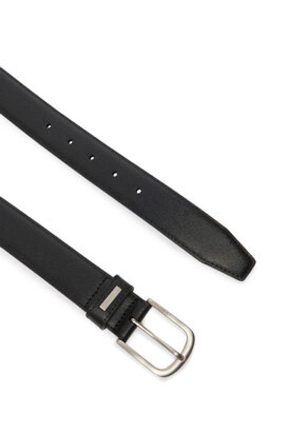 Calvin Klein Pasek Casual Pin Buckle 32Mm Fixed LV04D7072G Czarny. Kolor: czarny. Materiał: skóra. Styl: casual