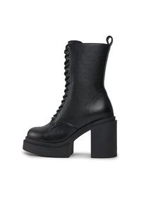 Bronx Botki Ankle boots 34290-U Czarny. Kolor: czarny. Materiał: skóra
