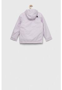 The North Face kurtka dziecięca TEEN SNOWQUEST JACKET kolor różowy. Kolor: różowy. Materiał: materiał. Wzór: gładki #2