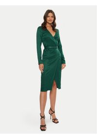 Marciano Guess Sukienka koktajlowa 4BGK16 7169A Zielony Regular Fit. Kolor: zielony. Materiał: wiskoza. Styl: wizytowy