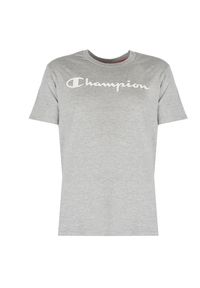 Champion T-Shirt | 212687 | Mężczyzna | Szary. Okazja: na co dzień. Kolor: szary. Materiał: bawełna. Wzór: nadruk. Styl: casual