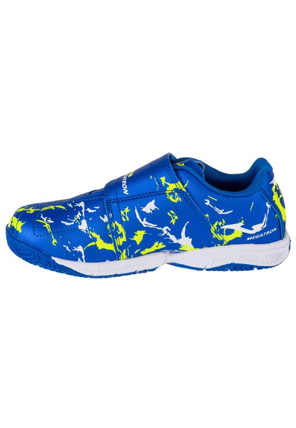 Buty piłkarskie dla dzieci Joma Megatron 2404 Jr. Kolor: żółty, wielokolorowy, niebieski. Materiał: materiał, syntetyk. Szerokość cholewki: normalna. Sport: piłka nożna