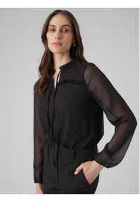 Vero Moda Bluzka Milla 10295551 Czarny Regular Fit. Kolor: czarny. Materiał: syntetyk