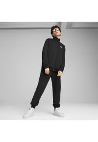 Puma - Męskie dres Essentials z poliestru PUMA. Kolor: zielony, czarny, brązowy, wielokolorowy. Materiał: poliester, dresówka. Wzór: nadruk. Sport: fitness #2