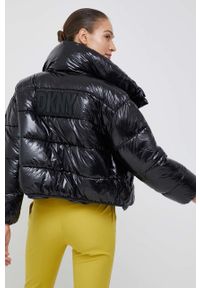 DKNY - Dkny kurtka damska kolor czarny zimowa. Okazja: na co dzień. Kolor: czarny. Wzór: aplikacja. Sezon: zima. Styl: casual #1