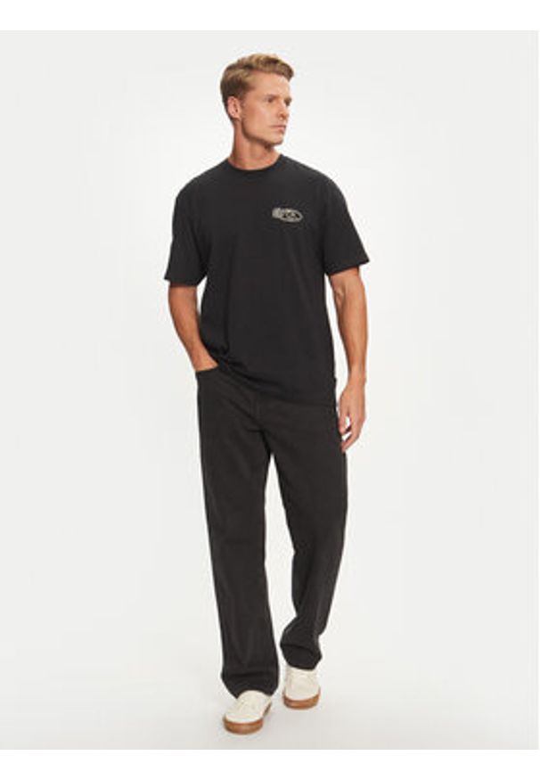 Quiksilver T-Shirt Right Point AQYZT09905 Czarny Regular Fit. Kolor: czarny. Materiał: bawełna