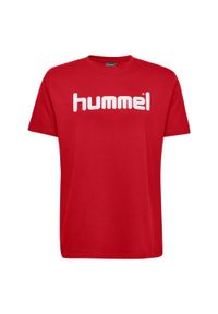 Koszulka Hummel enfant Cotton Logo. Kolor: różowy, czerwony, wielokolorowy. Sport: piłka nożna