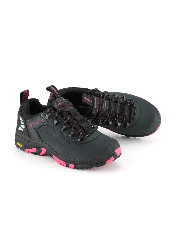 ALPINE PRO - Buty trekkingowe niskie damskie Alpine Pro Spidere Vibram. Kolor: różowy. Styl: sportowy. Sport: turystyka piesza