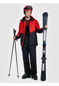 4f - 4F Kurtka narciarska membrana Dermizax 20000 z wypełnieniem Primaloft Black męska - czerwona 3XL. Typ kołnierza: kołnierzyk stójkowy. Kolor: czerwony. Materiał: mesh. Sezon: zima. Styl: klasyczny #2