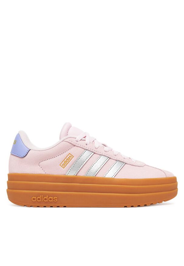 Adidas - adidas Sneakersy VL Court Bold Shoes Kids JQ4556 Różowy. Kolor: różowy. Materiał: skóra, zamsz