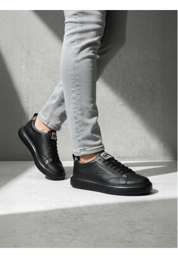 G-Star RAW - G-Star Raw Sneakersy EO-LONDON-04 MI08 Czarny. Kolor: czarny. Materiał: skóra