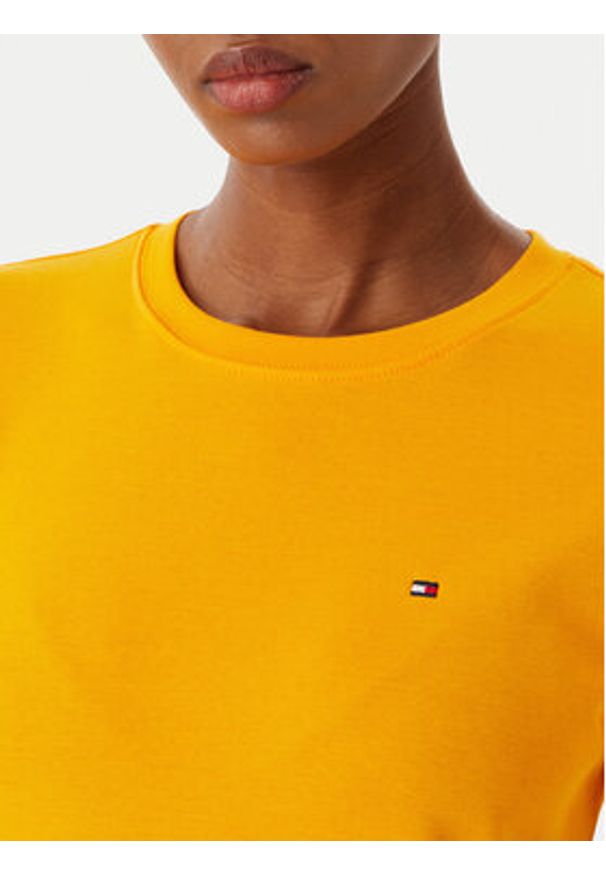 TOMMY HILFIGER - Tommy Hilfiger T-Shirt New Cody WW0WW40587 Pomarańczowy Slim Fit. Kolor: pomarańczowy. Materiał: bawełna