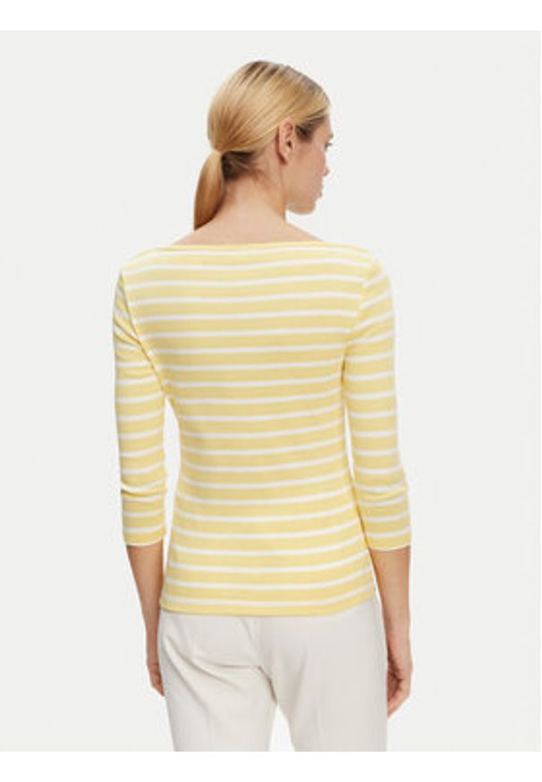 TOMMY HILFIGER - Tommy Hilfiger Bluzka New Cody WW0WW40589 Żółty Slim Fit. Kolor: żółty. Materiał: bawełna