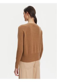Marella Sweter Spider 2523366354 Brązowy Oversize. Kolor: brązowy. Materiał: syntetyk #5