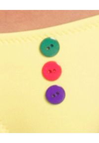 MISSION SWIM - Dół od bikini Joanna. Kolor: żółty. Materiał: materiał. Wzór: aplikacja, paski #2