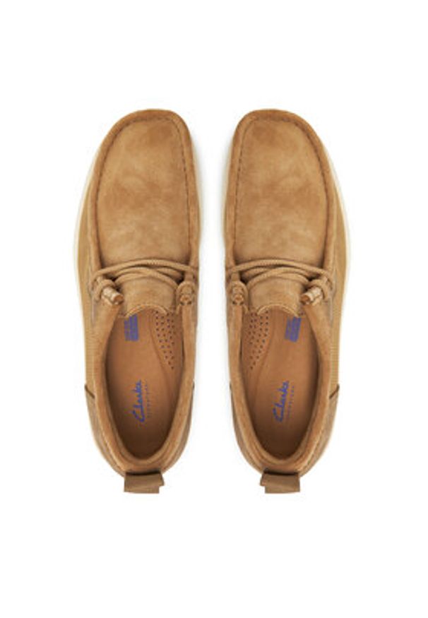 Clarks Półbuty Wallabee FTR 2 Lo 26181388 Brązowy. Kolor: brązowy. Materiał: skóra