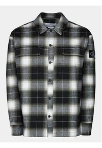 Calvin Klein Jeans Koszula Check Shirt J30J324611 Czarny Regular Fit. Kolor: czarny. Materiał: bawełna #5