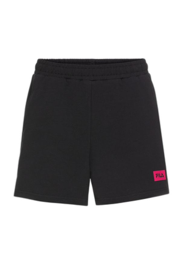 Damskie szorty z wysoką talią Fila Banaz. Kolor: czarny. Długość: krótkie