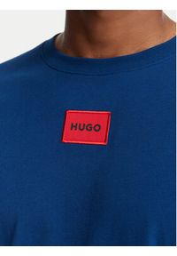 Hugo - HUGO T-Shirt Diragolino212 50447978 Niebieski Regular Fit. Kolor: niebieski. Materiał: bawełna #2