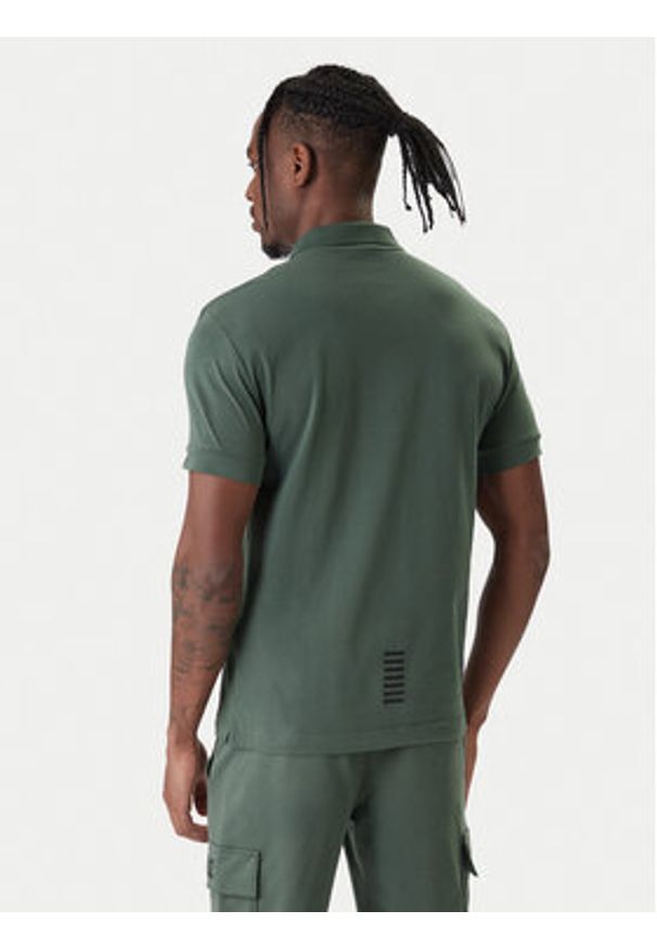 EA7 Emporio Armani Polo 8NPF14 PJVQZ U7260 Zielony Regular Fit. Typ kołnierza: polo. Kolor: zielony. Materiał: bawełna