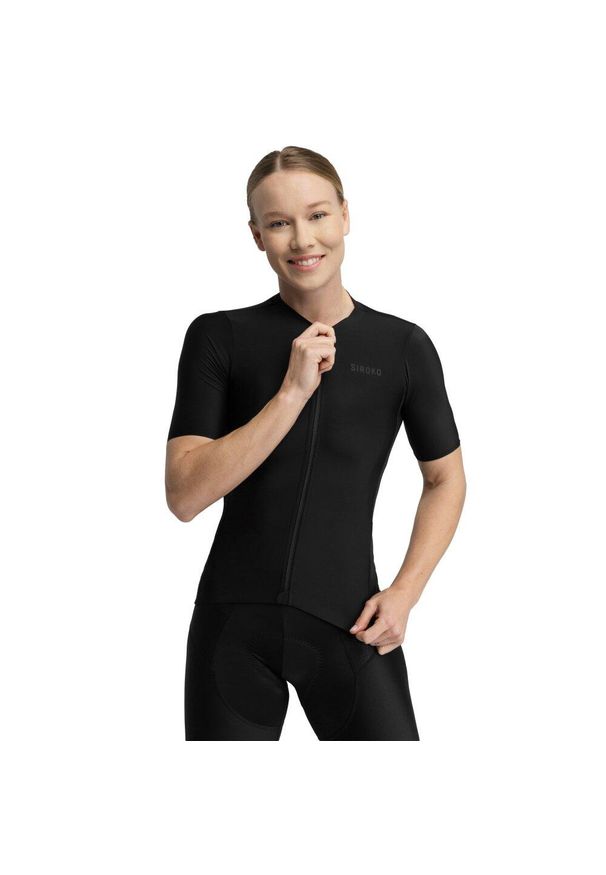 Ultralekka koszulka kolarska damska SIROKO SRX PRO Lysá. Kolor: czarny. Materiał: nylon. Sport: kolarstwo