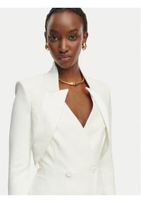 Elisabetta Franchi Sukienka koktajlowa AB-925-61E2-V450 Biały Regular Fit. Kolor: biały. Materiał: syntetyk. Styl: wizytowy #4