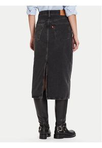 Levi's® Spódnica jeansowa 001VH-0004 Czarny Regular Fit. Kolor: czarny. Materiał: bawełna #4