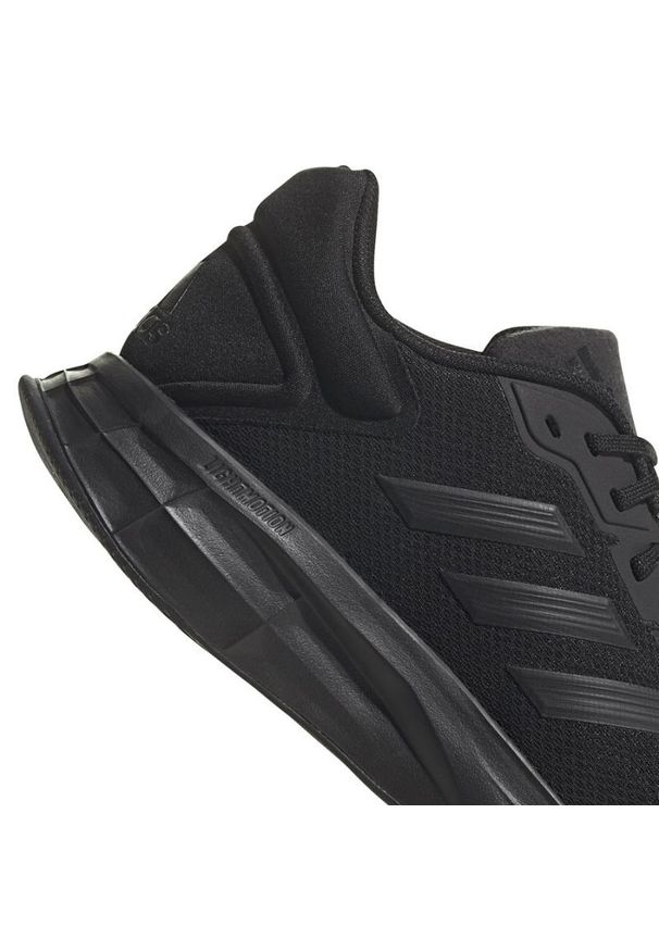 Adidas - Buty do biegania adidas Duramo 10 M GW8342 czarne. Zapięcie: sznurówki. Kolor: czarny. Materiał: materiał, guma, syntetyk. Szerokość cholewki: normalna