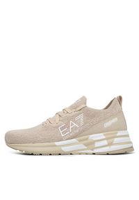 EA7 Emporio Armani Sneakersy X8X095 XK240 S645 Beżowy. Kolor: beżowy. Materiał: skóra