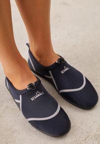 Renee - Granatowe Wsuwane Buty Sportowe do Wody z Elastyczną Cholewką Vetilore. Okazja: na plażę. Zapięcie: bez zapięcia. Kolor: niebieski. Szerokość cholewki: normalna. Sezon: lato. Sport: pływanie #7