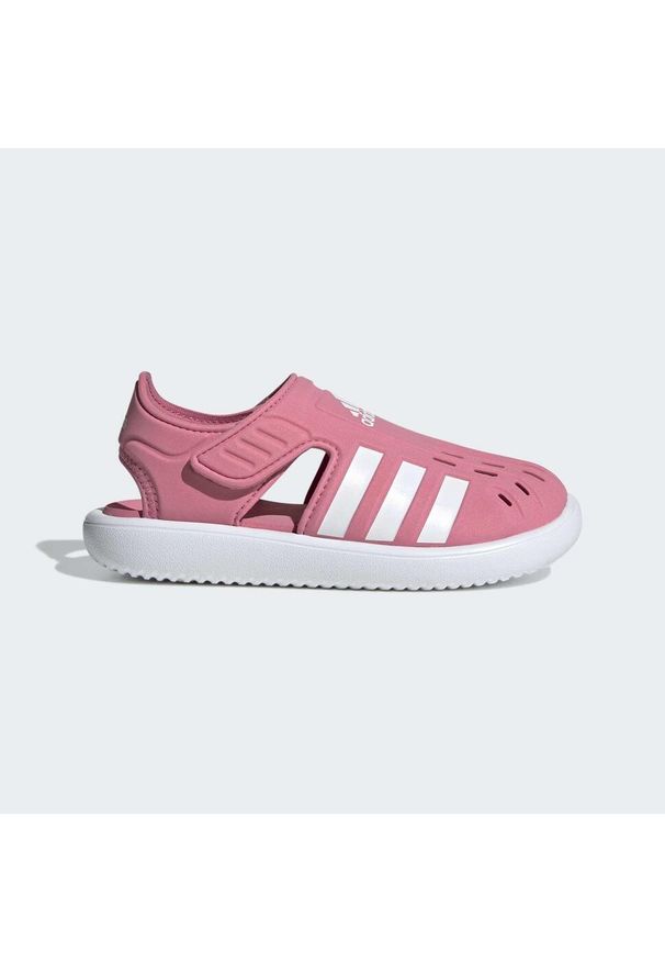 Sandały Dziecko Adidas Summer Closed Toe Water róża. Kolor: czerwony, różowy, biały, wielokolorowy. Styl: sportowy