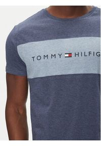 TOMMY HILFIGER - Tommy Hilfiger T-Shirt UM0UM03418 Niebieski Regular Fit. Kolor: niebieski. Materiał: bawełna #4