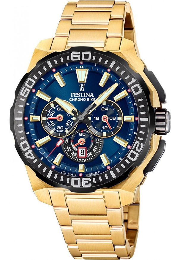 Zegarek męski Festina F20727-1 złoty. Kolor: złoty