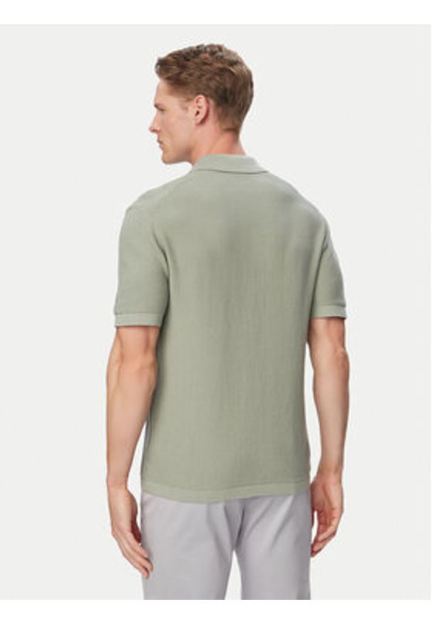 Calvin Klein Polo LV04LG313G Szary Regular Fit. Typ kołnierza: polo. Kolor: szary. Materiał: bawełna